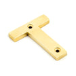 From The Anvil - Polished Brass Letter T | Sku. 83801T | Trade Door Handles.