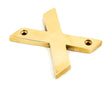 From The Anvil - Polished Brass Letter X | Sku. 83801X | Trade Door Handles.