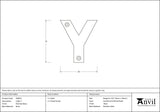 From The Anvil - Polished Brass Letter Y | Sku. 83801Y | Trade Door Handles.