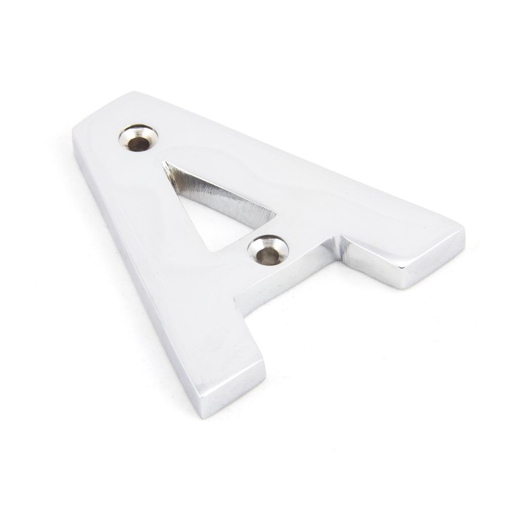 From The Anvil - Polished Chrome Letter A | Sku. 83802A | Trade Door Handles.