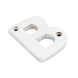 From The Anvil - Polished Chrome Letter B | Sku. 83802B | Trade Door Handles.