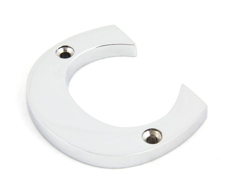From The Anvil - Polished Chrome Letter C | Sku. 83802C | Trade Door Handles.
