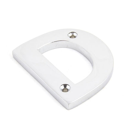From The Anvil - Polished Chrome Letter D | Sku. 83802D | Trade Door Handles.