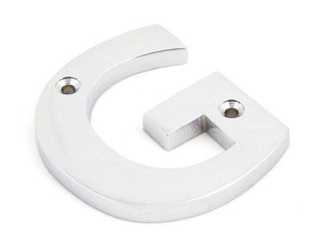 From The Anvil - Polished Chrome Letter G | Sku. 83802G | Trade Door Handles.