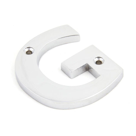 From The Anvil - Polished Chrome Letter G | Sku. 83802G | Trade Door Handles.
