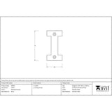 From The Anvil - Polished Chrome Letter I | Sku. 83802I | Trade Door Handles.