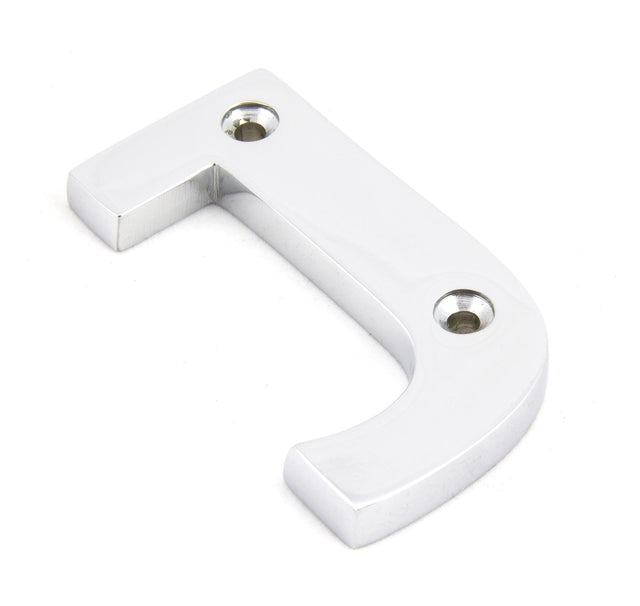 From The Anvil - Polished Chrome Letter J | Sku. 83802J | Trade Door Handles.
