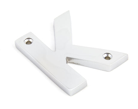 From The Anvil - Polished Chrome Letter K | Sku. 83802K | Trade Door Handles.