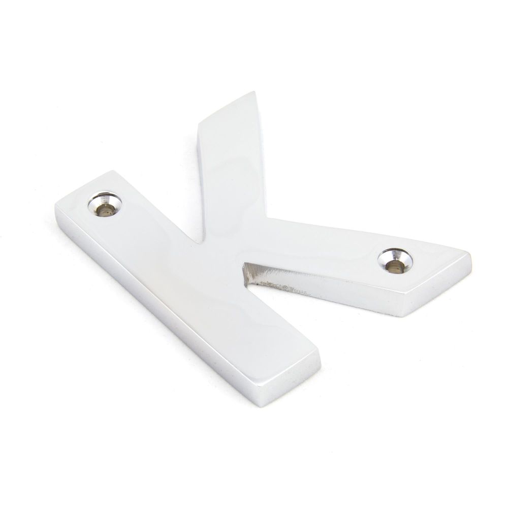 From The Anvil - Polished Chrome Letter K | Sku. 83802K | Trade Door Handles.