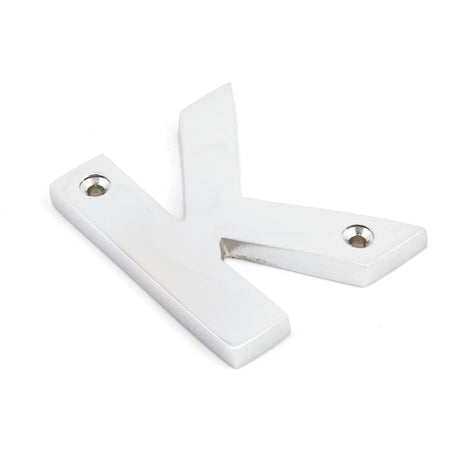 From The Anvil - Polished Chrome Letter K | Sku. 83802K | Trade Door Handles.