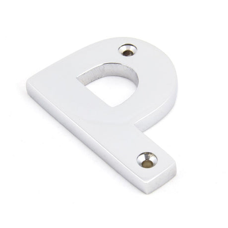 From The Anvil - Polished Chrome Letter P | Sku. 83802P | Trade Door Handles.