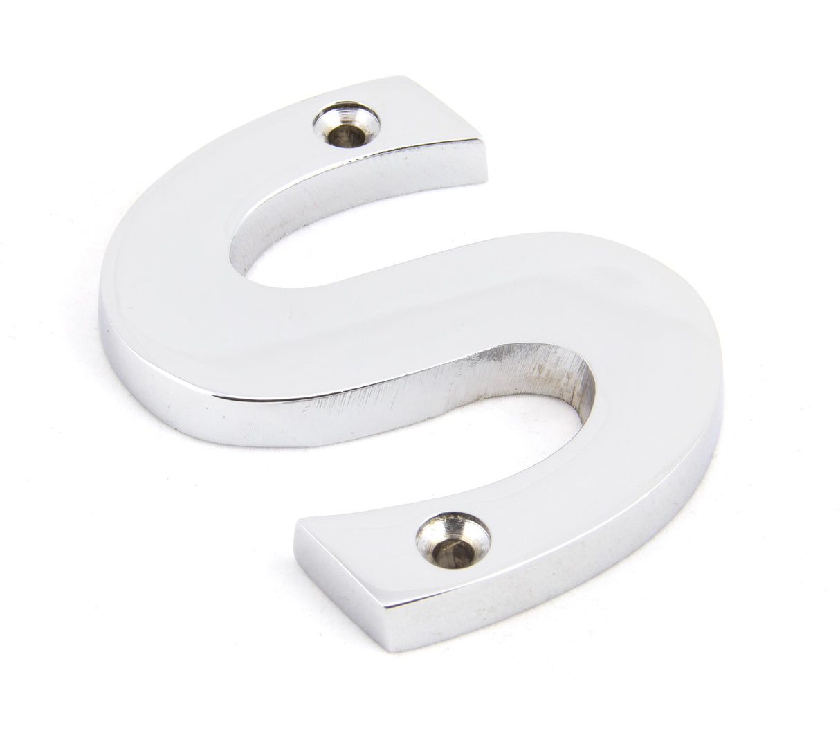 From The Anvil - Polished Chrome Letter S | Sku. 83802S | Trade Door Handles.