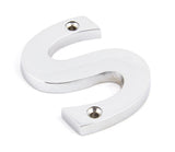 From The Anvil - Polished Chrome Letter S | Sku. 83802S | Trade Door Handles.