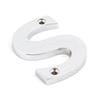 From The Anvil - Polished Chrome Letter S | Sku. 83802S | Trade Door Handles.