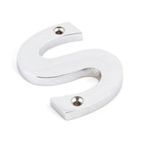 From The Anvil - Polished Chrome Letter S | Sku. 83802S | Trade Door Handles.