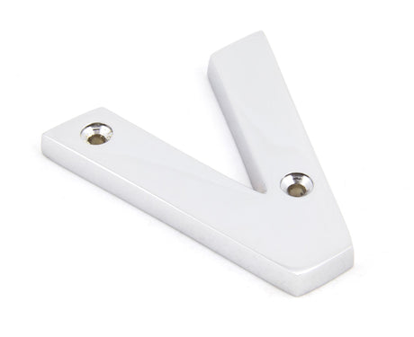 From The Anvil - Polished Chrome Letter V | Sku. 83802V | Trade Door Handles.