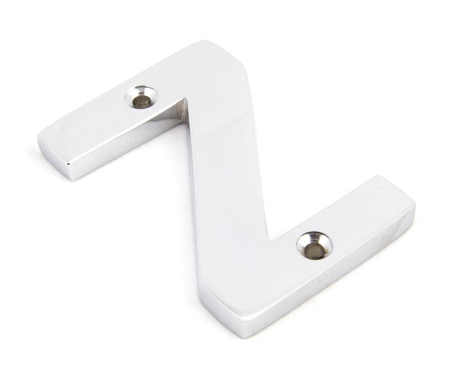 From The Anvil - Polished Chrome Letter Z | Sku. 83802Z | Trade Door Handles.