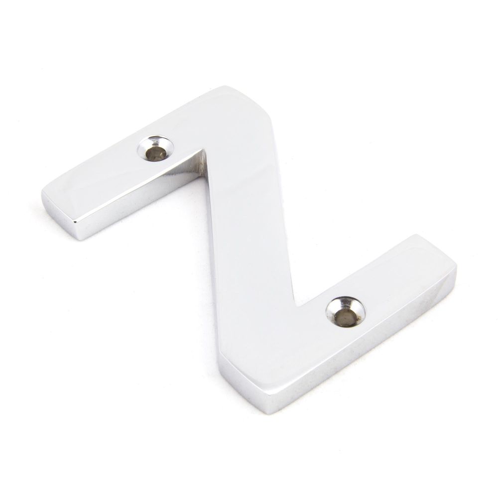 From The Anvil - Polished Chrome Letter Z | Sku. 83802Z | Trade Door Handles.