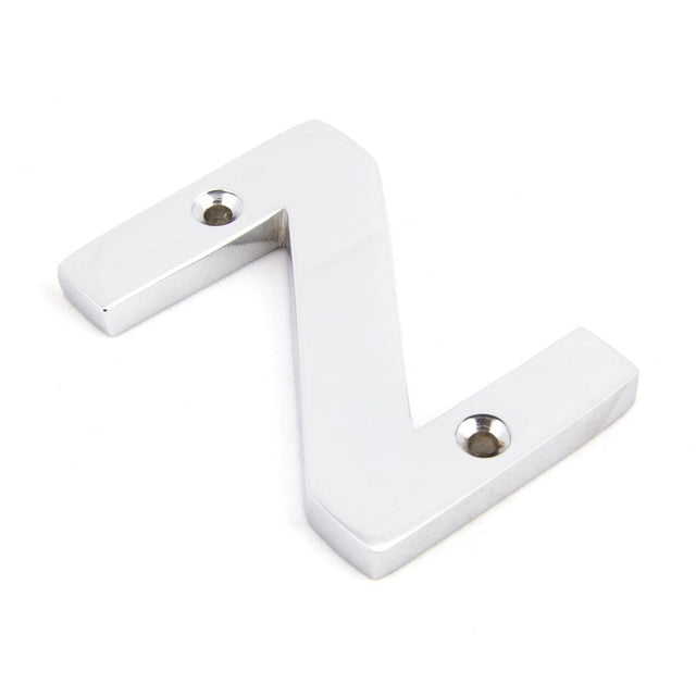 From The Anvil - Polished Chrome Letter Z | Sku. 83802Z | Trade Door Handles.