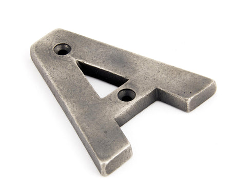From The Anvil - Antique Pewter Letter A | Sku. 83803A | Trade Door Handles.