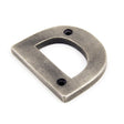 From The Anvil - Antique Pewter Letter D | Sku. 83803D | Trade Door Handles.
