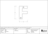 From The Anvil - Antique Pewter Letter F | Sku. 83803F | Trade Door Handles.