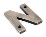 From The Anvil - Antique Pewter Letter N | Sku. 83803N | Trade Door Handles.
