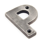 From The Anvil - Antique Pewter Letter P | Sku. 83803P | Trade Door Handles.