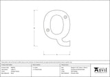 From The Anvil - Antique Pewter Letter Q | Sku. 83803Q | Trade Door Handles.