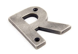 From The Anvil - Antique Pewter Letter R | Sku. 83803R | Trade Door Handles.