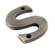 From The Anvil - Antique Pewter Letter S | Sku. 83803S | Trade Door Handles.