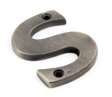 From The Anvil - Antique Pewter Letter S | Sku. 83803S | Trade Door Handles.