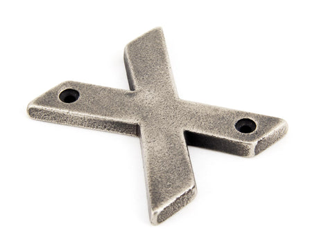 From The Anvil - Antique Pewter Letter X | Sku. 83803X | Trade Door Handles.