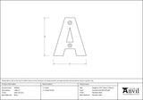 From The Anvil - Satin Chrome Letter A | Sku. 83804A | Trade Door Handles.