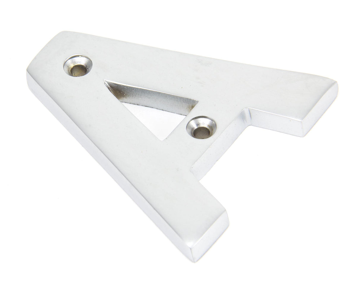 From The Anvil - Satin Chrome Letter A | Sku. 83804A | Trade Door Handles.