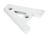 From The Anvil - Satin Chrome Letter A | Sku. 83804A | Trade Door Handles.