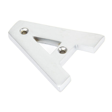 From The Anvil - Satin Chrome Letter A | Sku. 83804A | Trade Door Handles.