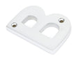 From The Anvil - Satin Chrome Letter B | Sku. 83804B | Trade Door Handles.