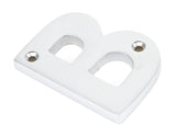 From The Anvil - Satin Chrome Letter B | Sku. 83804B | Trade Door Handles.