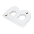 From The Anvil - Satin Chrome Letter B | Sku. 83804B | Trade Door Handles.