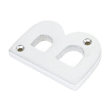 From The Anvil - Satin Chrome Letter B | Sku. 83804B | Trade Door Handles.