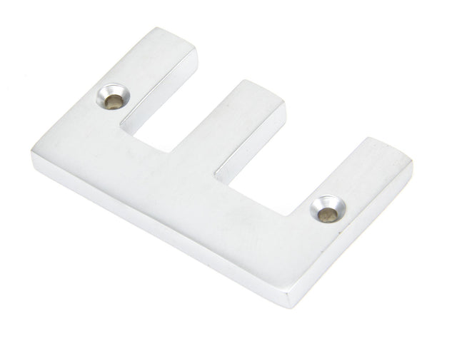 From The Anvil - Satin Chrome Letter E | Sku. 83804E | Trade Door Handles.