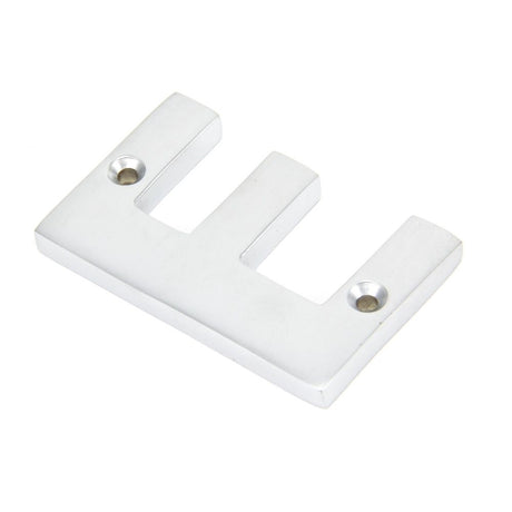 From The Anvil - Satin Chrome Letter E | Sku. 83804E | Trade Door Handles.