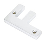 From The Anvil - Satin Chrome Letter F | Sku. 83804F | Trade Door Handles.
