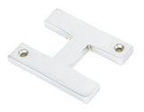 From The Anvil - Satin Chrome Letter H | Sku. 83804H | Trade Door Handles.