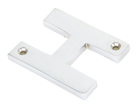 From The Anvil - Satin Chrome Letter H | Sku. 83804H | Trade Door Handles.