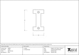 From The Anvil - Satin Chrome Letter I | Sku. 83804I | Trade Door Handles.