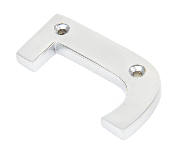 From The Anvil - Satin Chrome Letter J | Sku. 83804J | Trade Door Handles.