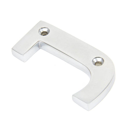 From The Anvil - Satin Chrome Letter J | Sku. 83804J | Trade Door Handles.