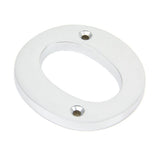 From The Anvil - Satin Chrome Letter O | Sku. 83804O | Trade Door Handles.